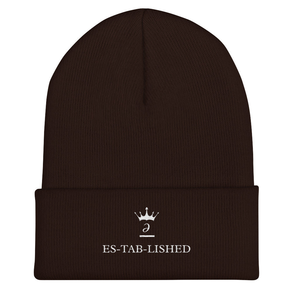 Embroidered cuffed Beanie