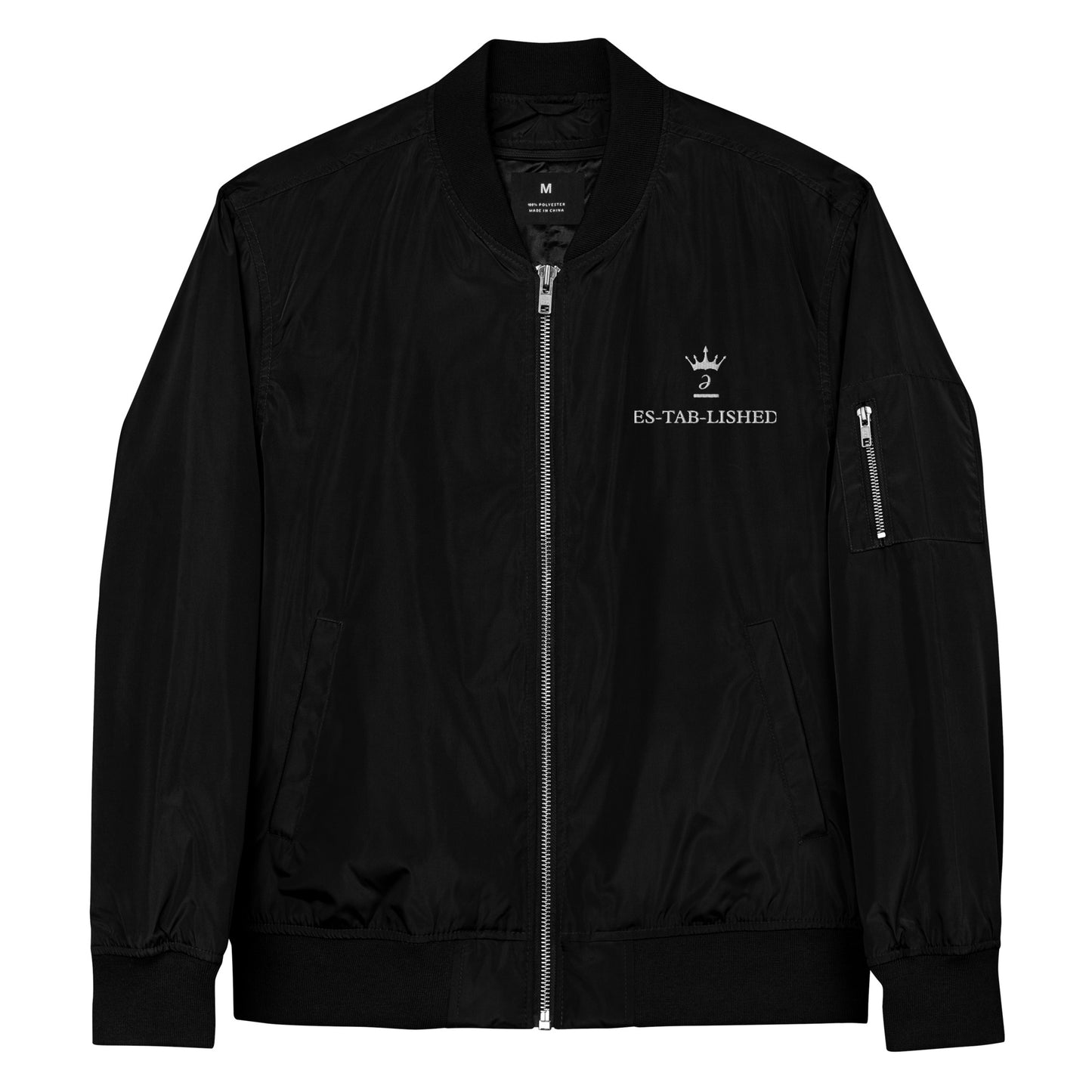 Embroidered bomber jacket