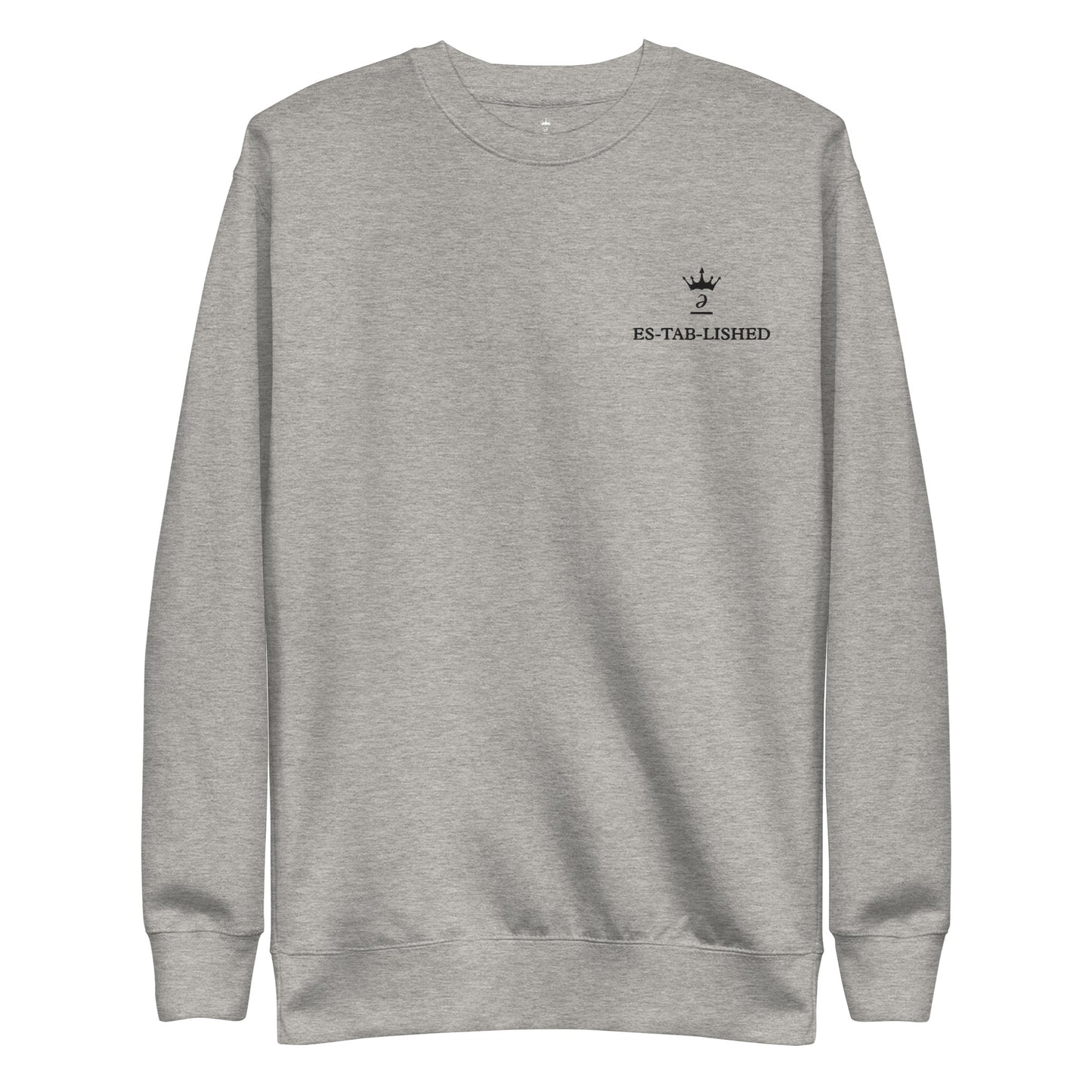 Embroidered unisex sweatshirt