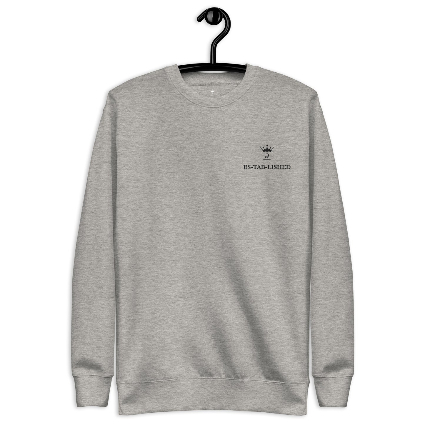 Embroidered unisex sweatshirt