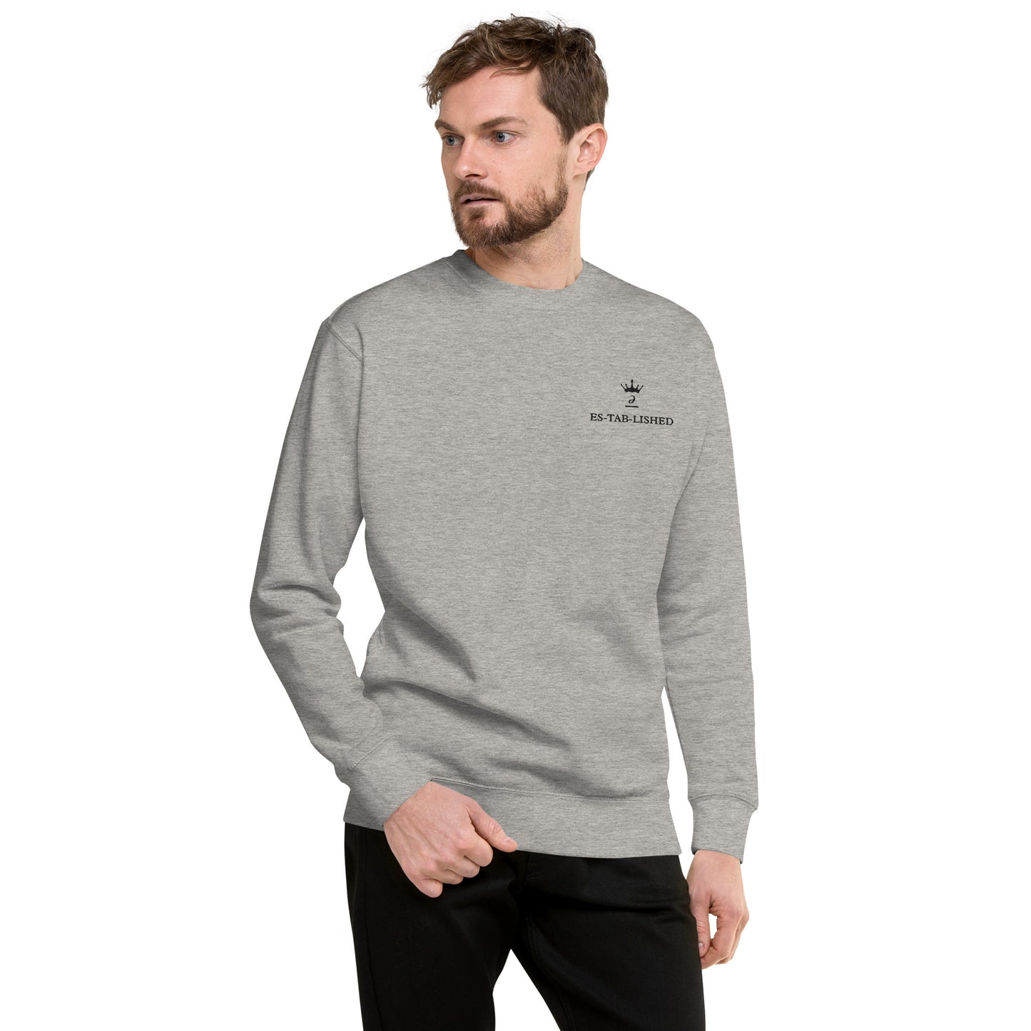 Embroidered unisex sweatshirt