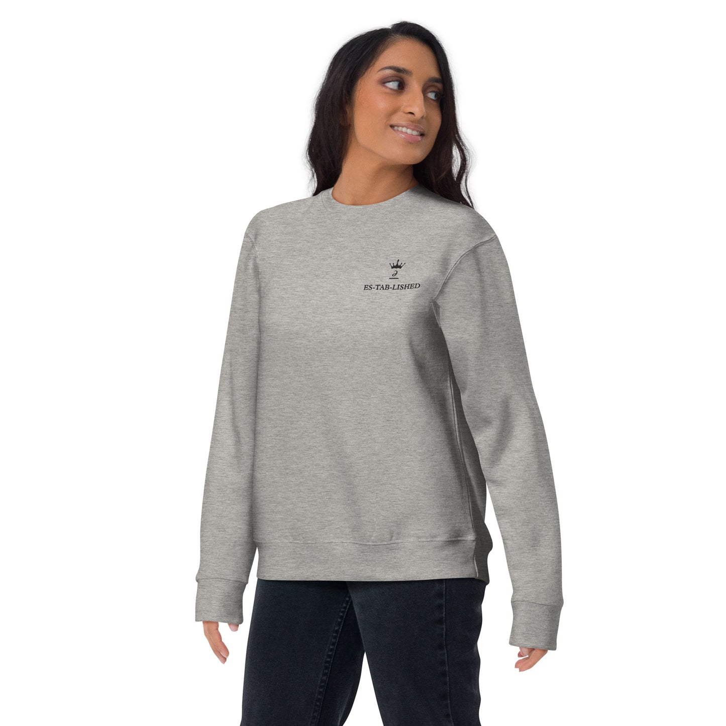 Embroidered unisex sweatshirt