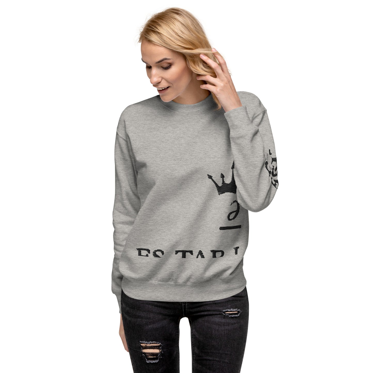 Embroidered unisex sweatshirt