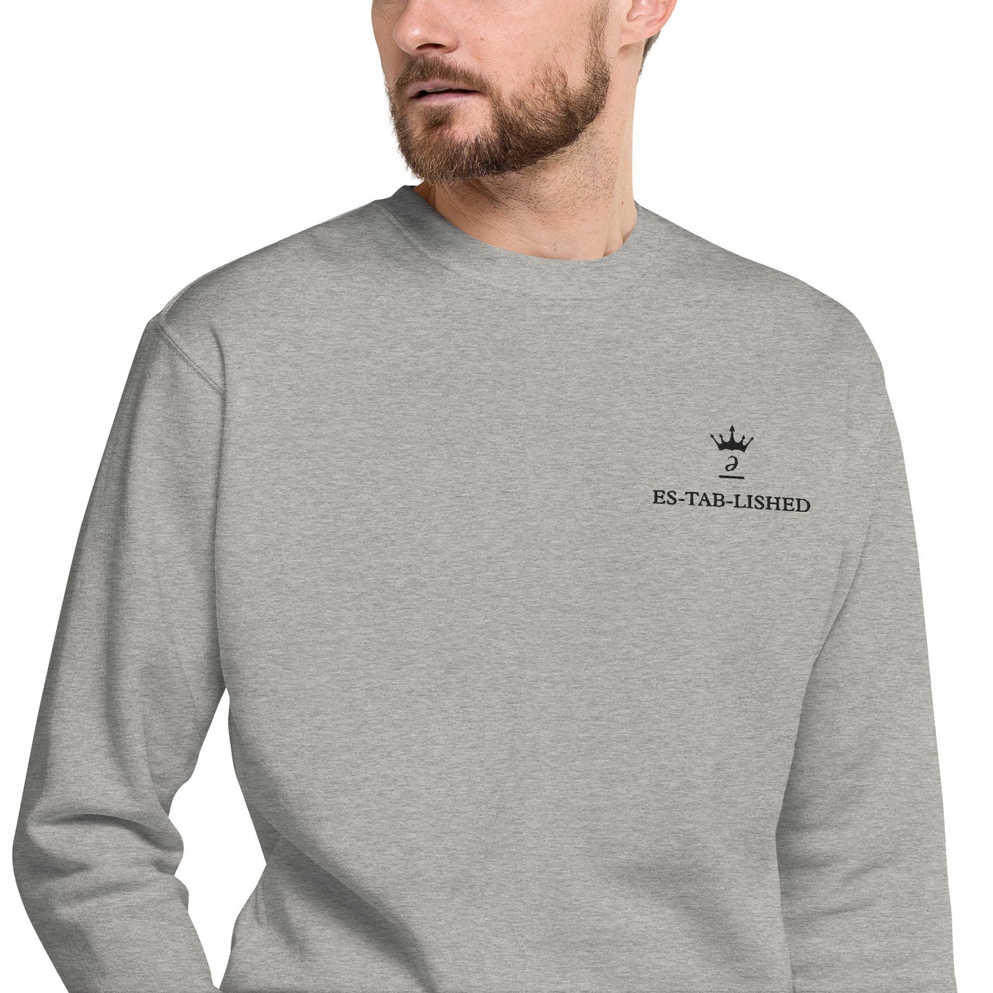 Embroidered unisex sweatshirt