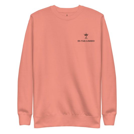 Embroidered unisex sweatshirt