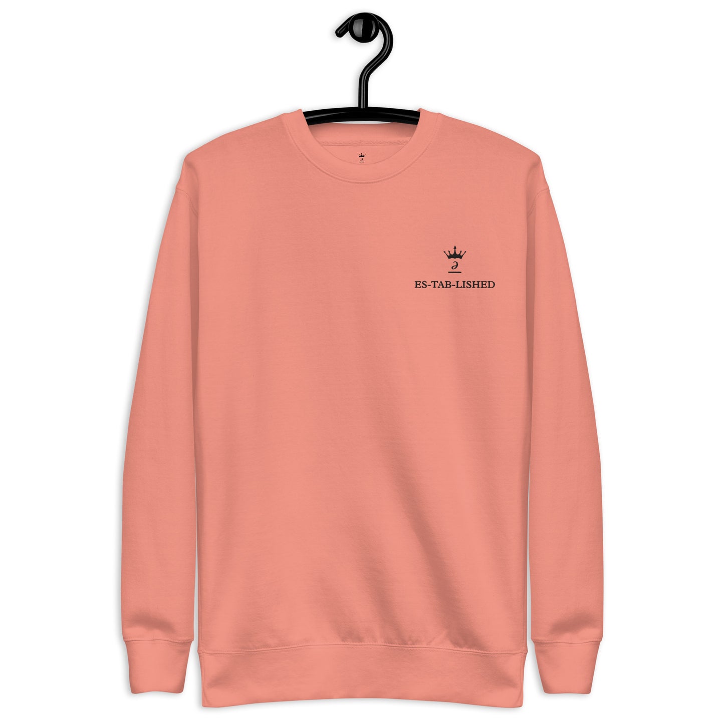 Embroidered unisex sweatshirt