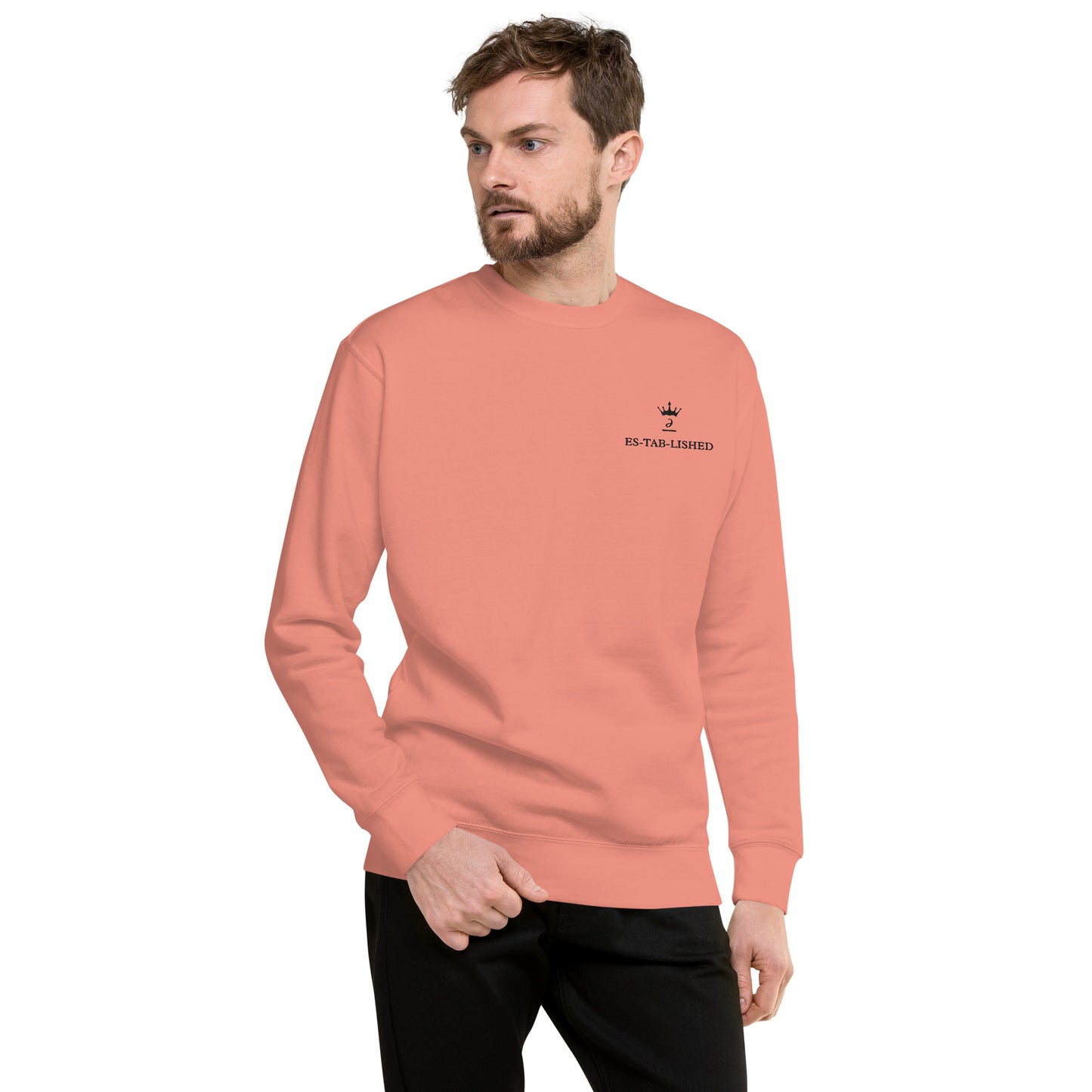 Embroidered unisex sweatshirt