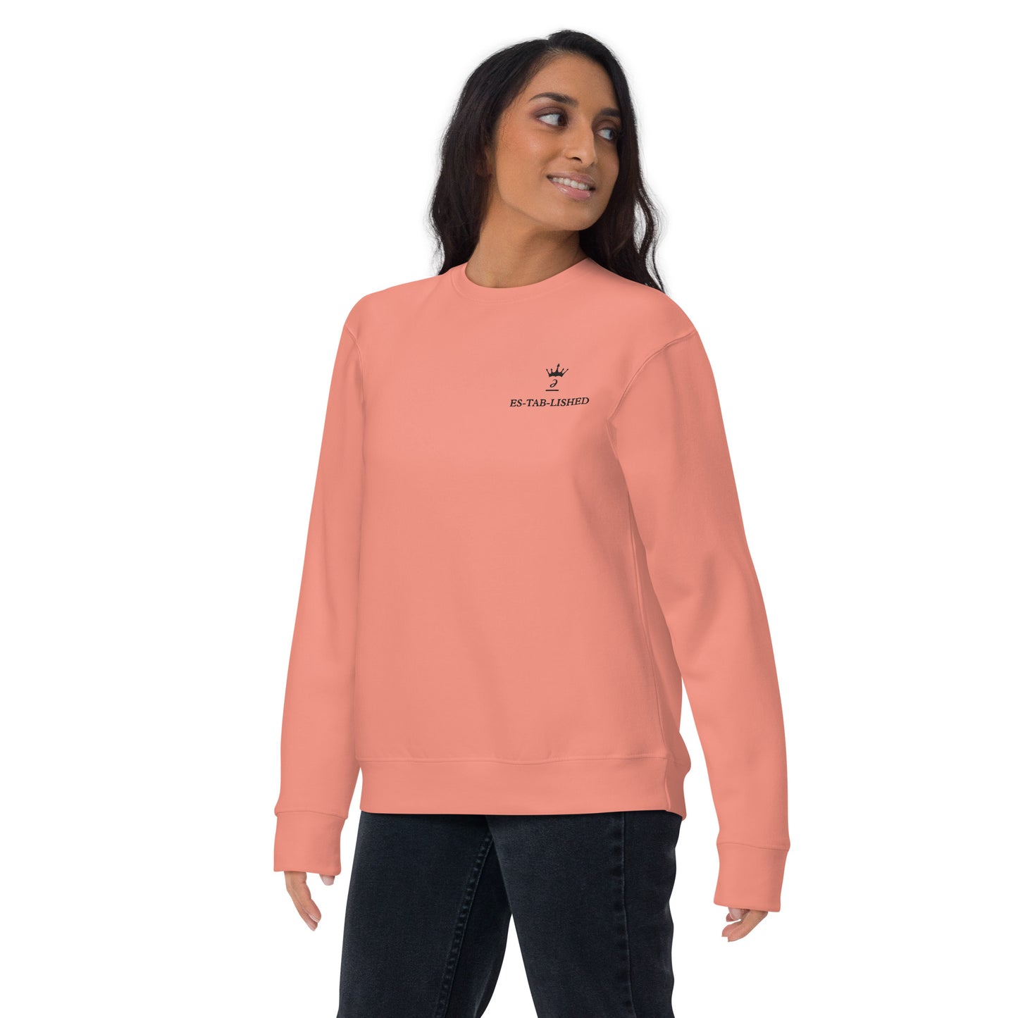 Embroidered unisex sweatshirt