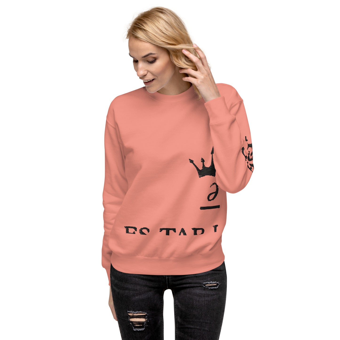 Embroidered unisex sweatshirt