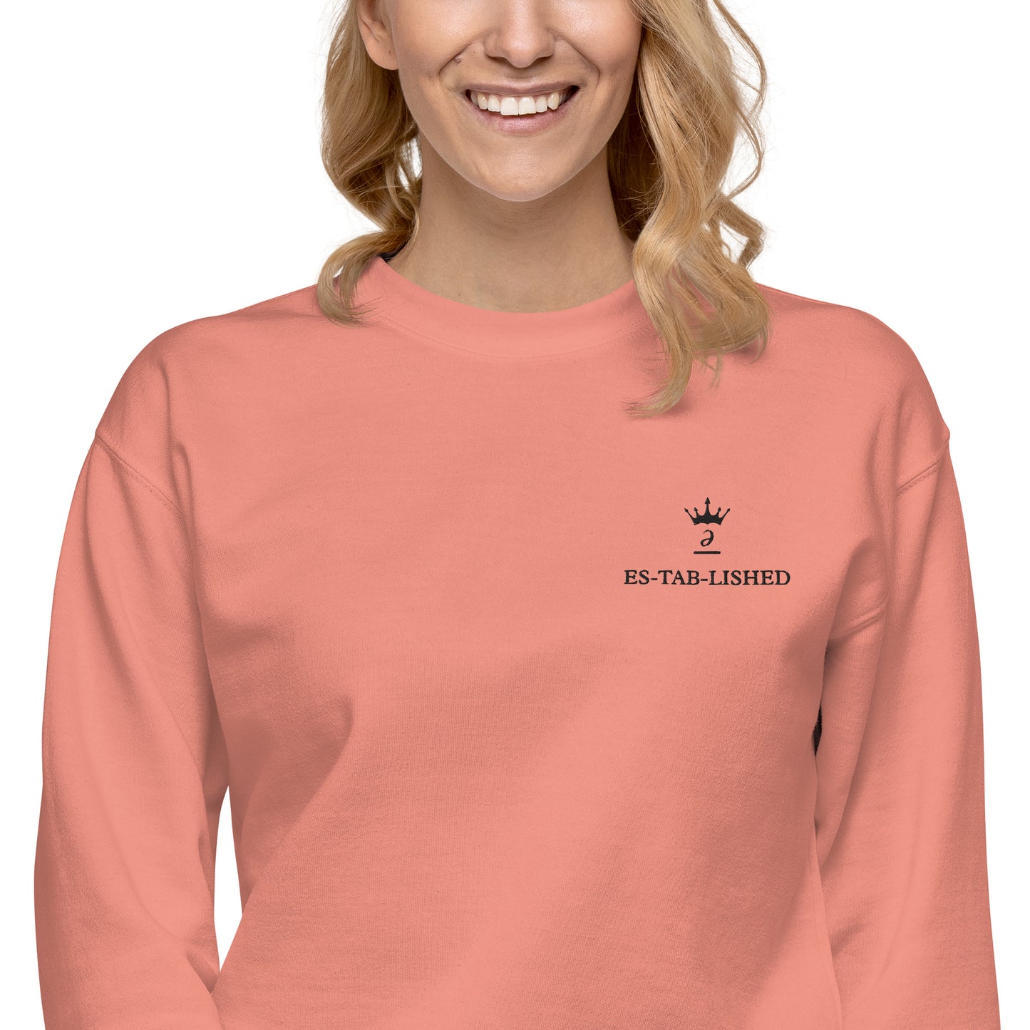 Embroidered unisex sweatshirt