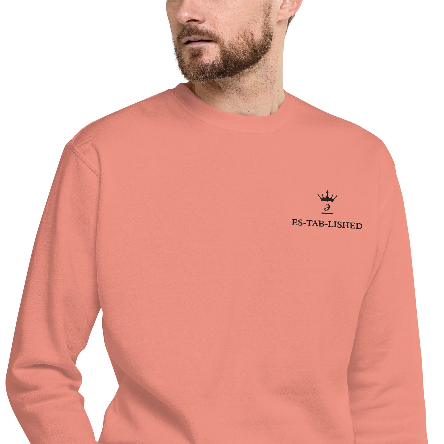 Embroidered unisex sweatshirt