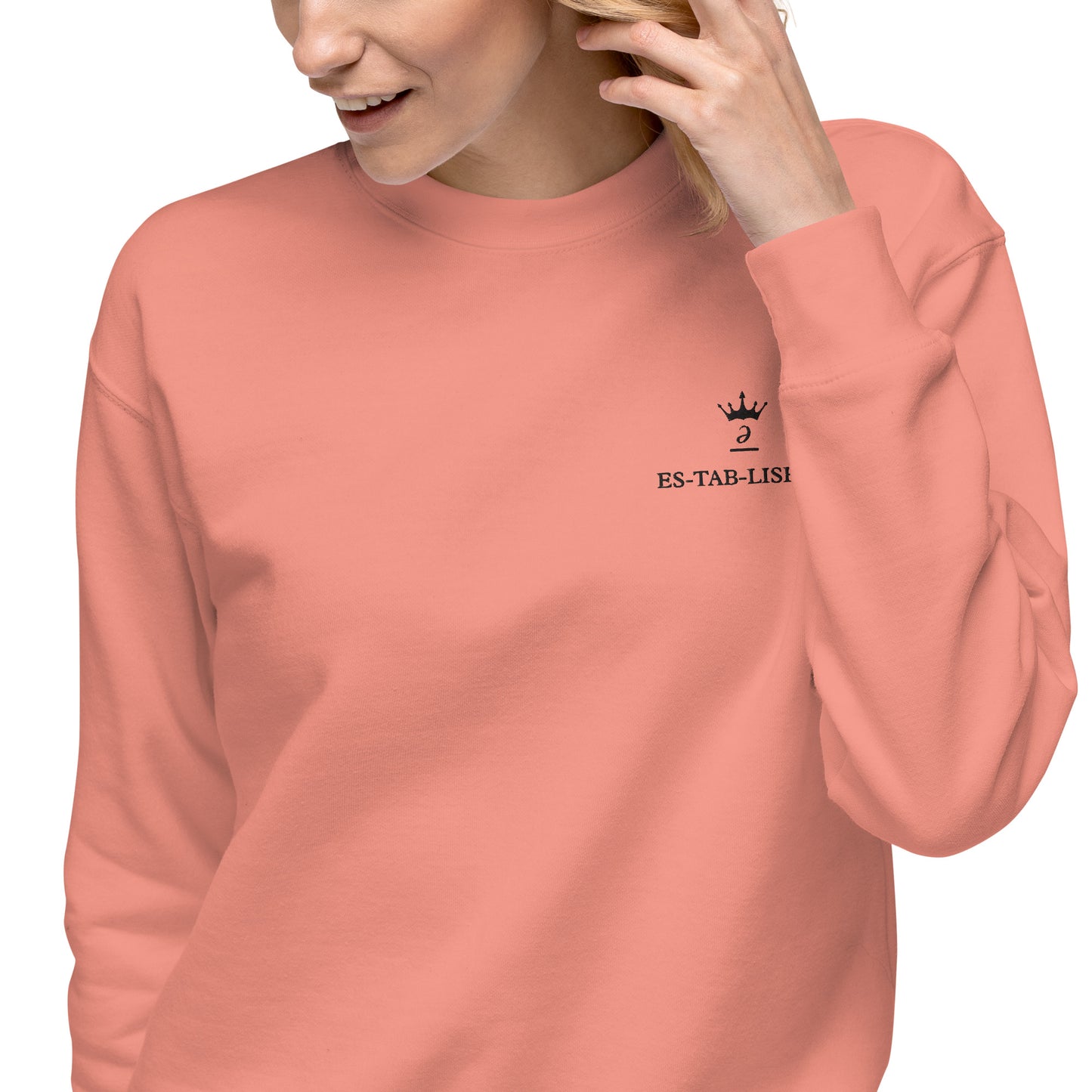 Embroidered unisex sweatshirt