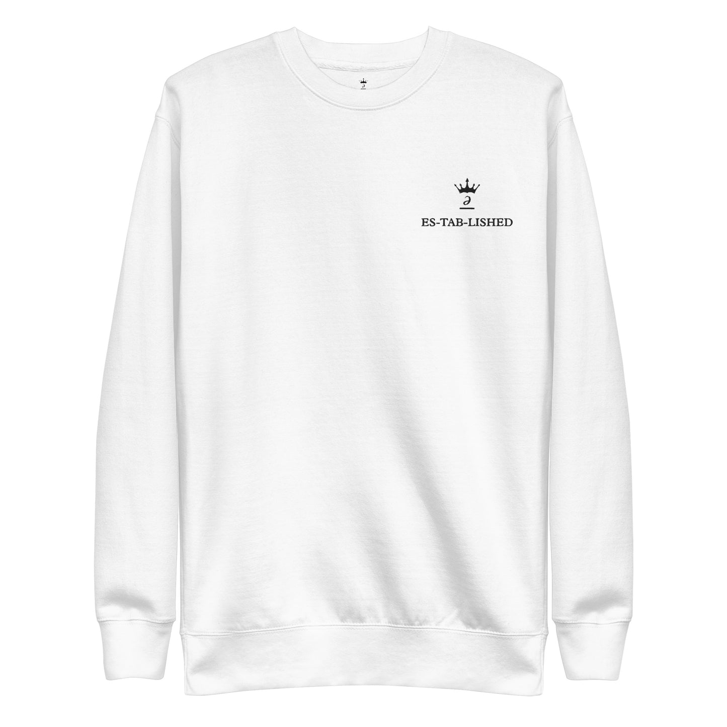 Embroidered unisex sweatshirt