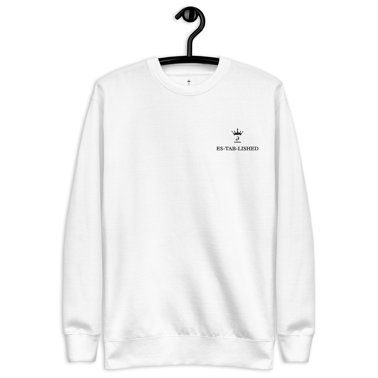 Embroidered unisex sweatshirt