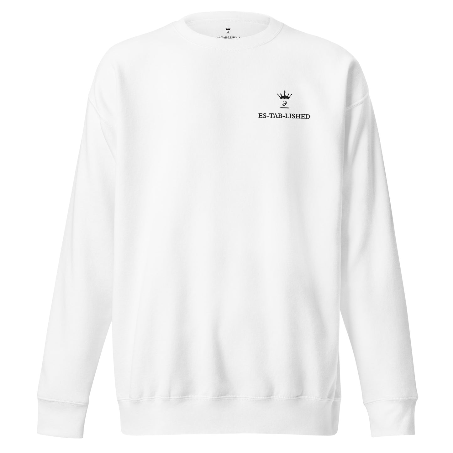 Embroidered unisex sweatshirt