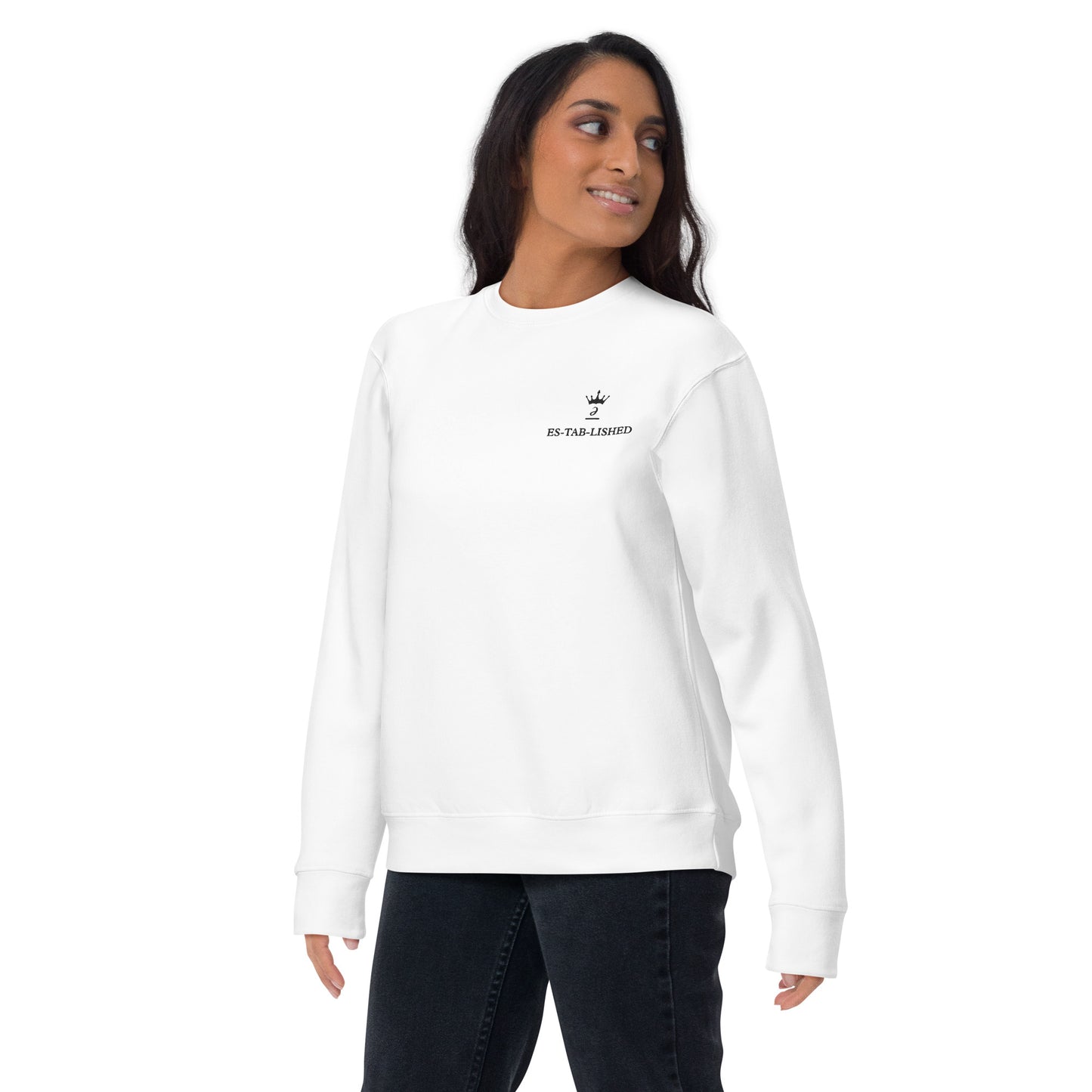 Embroidered unisex sweatshirt