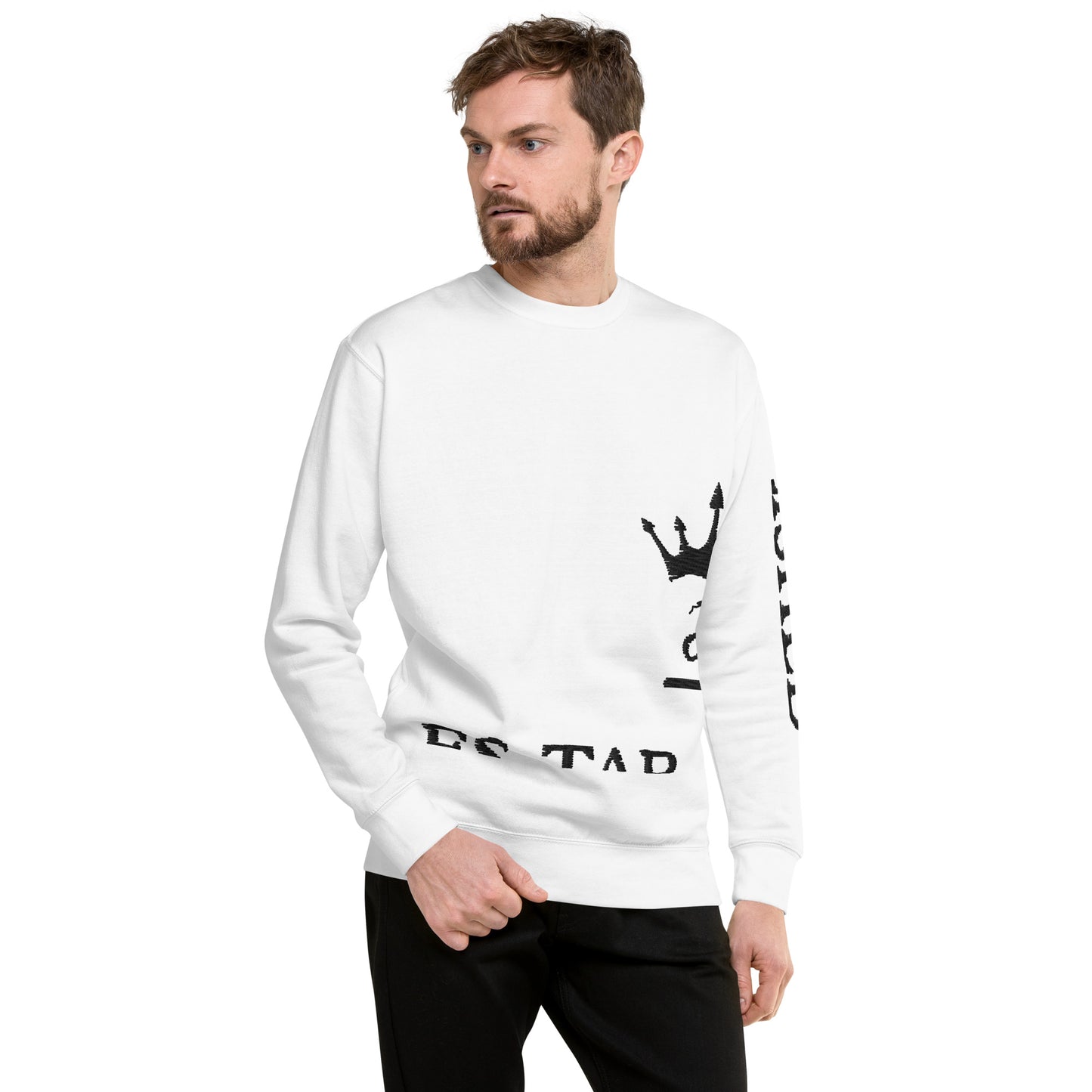 Embroidered unisex sweatshirt