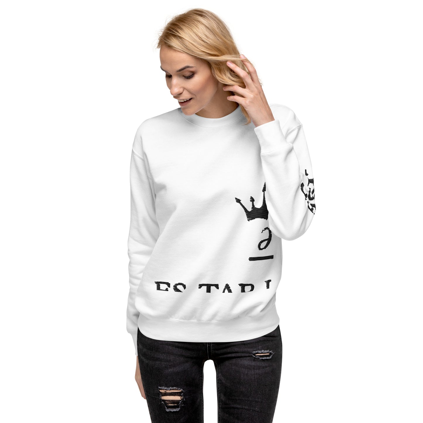 Embroidered unisex sweatshirt