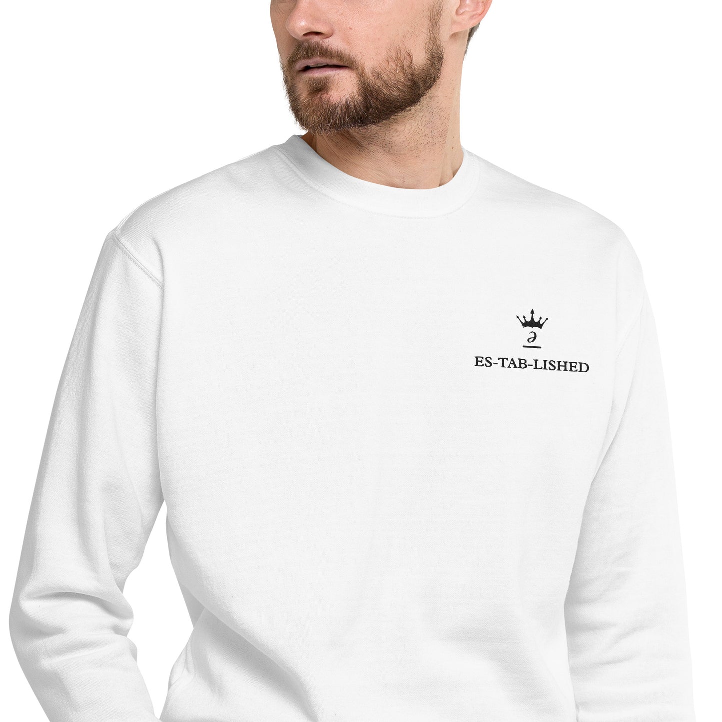 Embroidered unisex sweatshirt