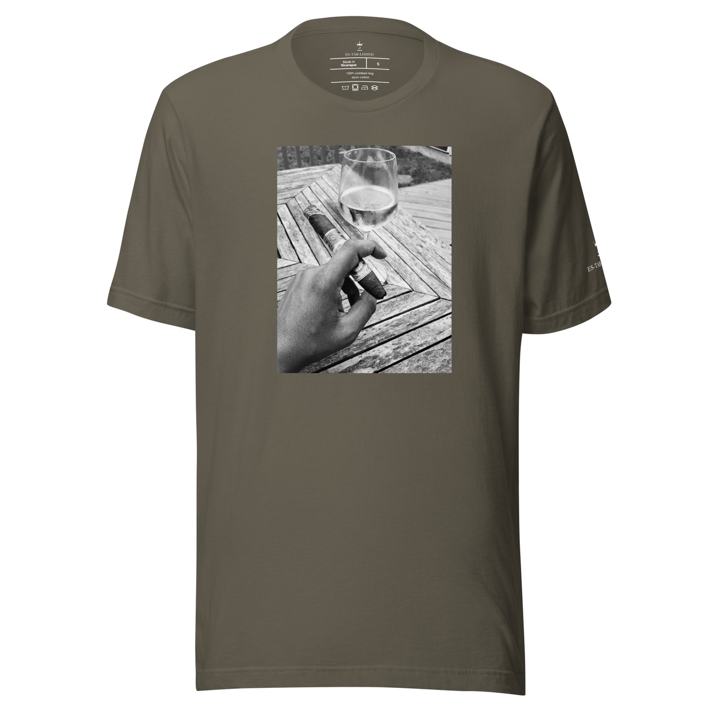 Cigar in hand unisex t-shirt